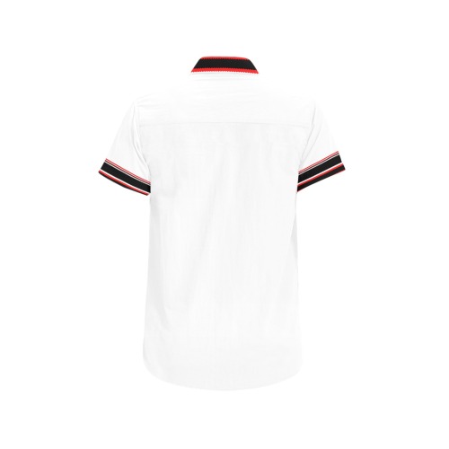 Igorot Sidestripe Mens Polo White Men's All Over Print Short Sleeve Shirt (Model T53)