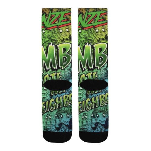 zombies ate my neighbors sox Men's Custom Socks