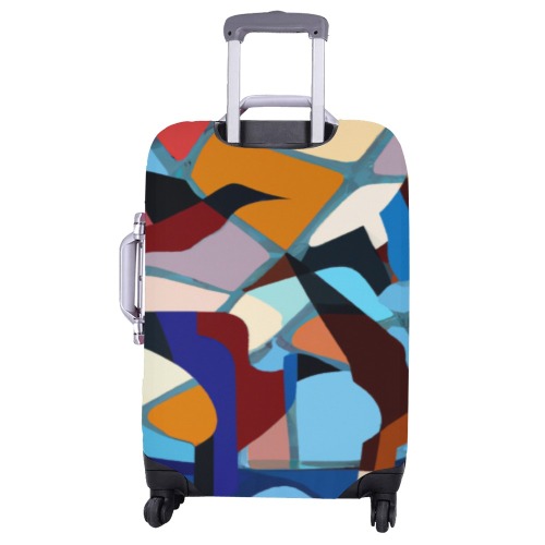 Birds flying over water Luggage Cover/Large 26"-28"