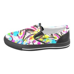 Distraction3 Women's Unusual Slip-on Canvas Shoes (Model 019)