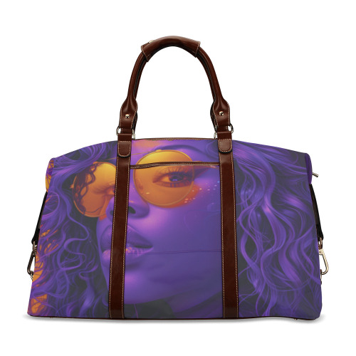 purple curls Travel Bag Classic Travel Bag (Model 1643) Remake