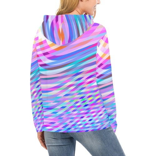 thisisanillusion All Over Print Hoodie for Women (USA Size) (Model H13)