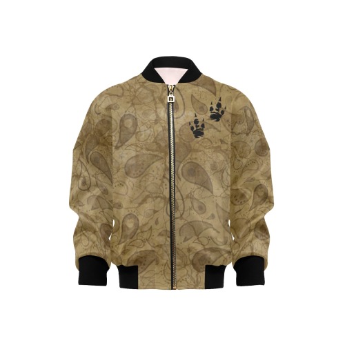 Adorable boy's Dinosaur Jacket, bohemian paisley.