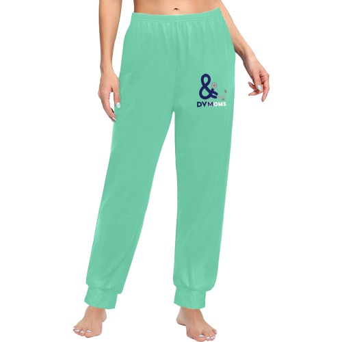Pants mint with single logo Women's All Over Print Pajama Trousers