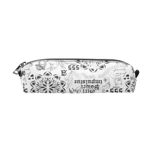 Inspirational tattoo pattern Pencil Pouch/Small (Model 1681)