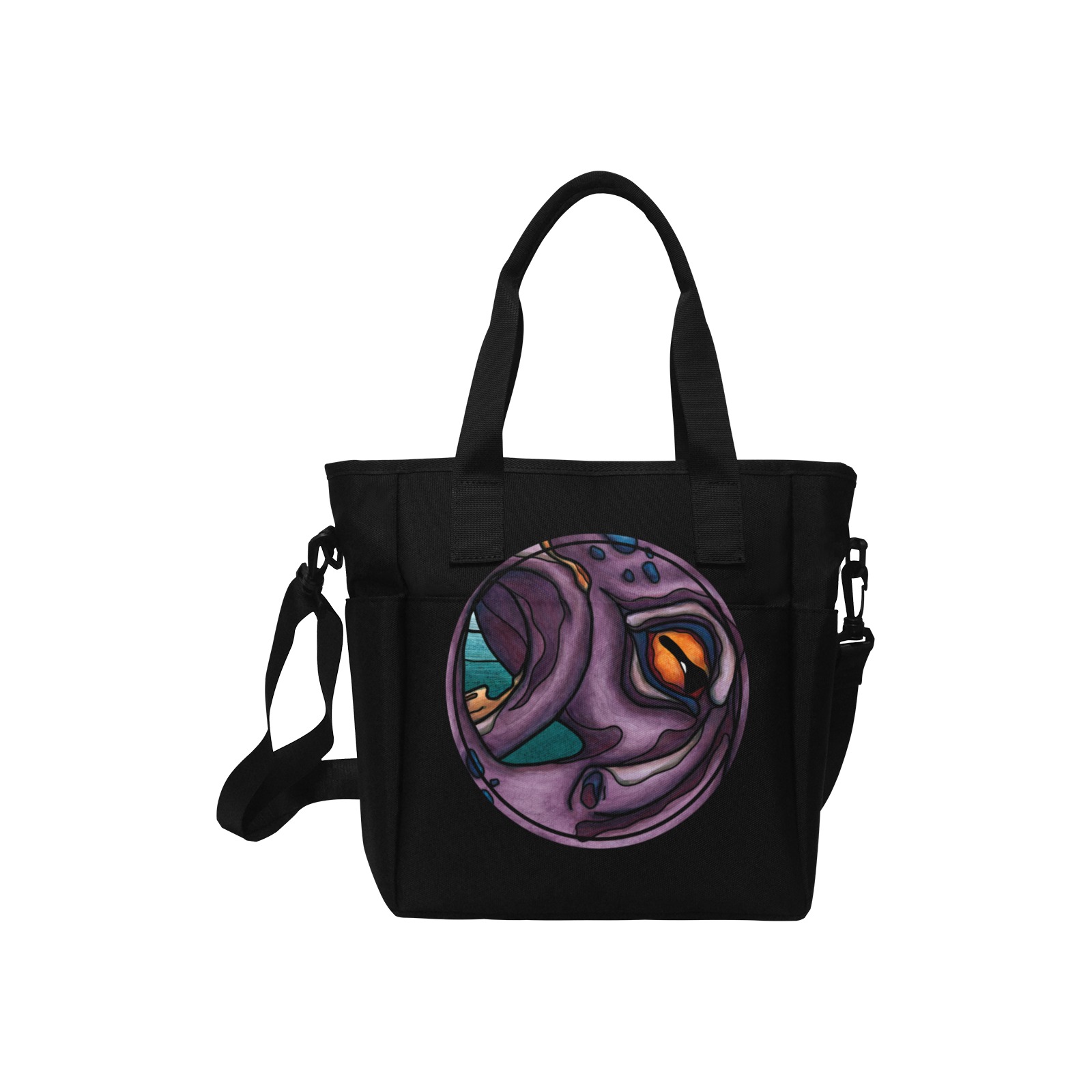 Giant octopus Insulated Tote Bag with Shoulder Strap (Model 1724)