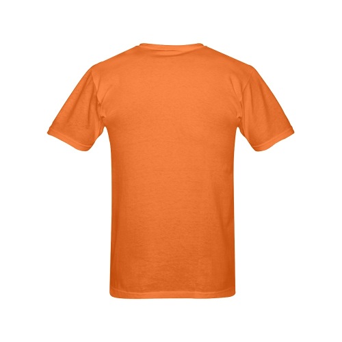 Aromatherapy Apparel Black rose T-Shirt Orange Men's T-Shirt in USA Size (Front Printing Only)