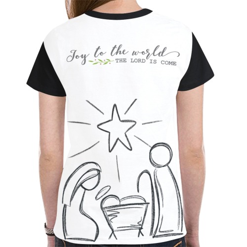 Christmas Nativity Women's T-Shirt New All Over Print T-shirt for Women (Model T45)
