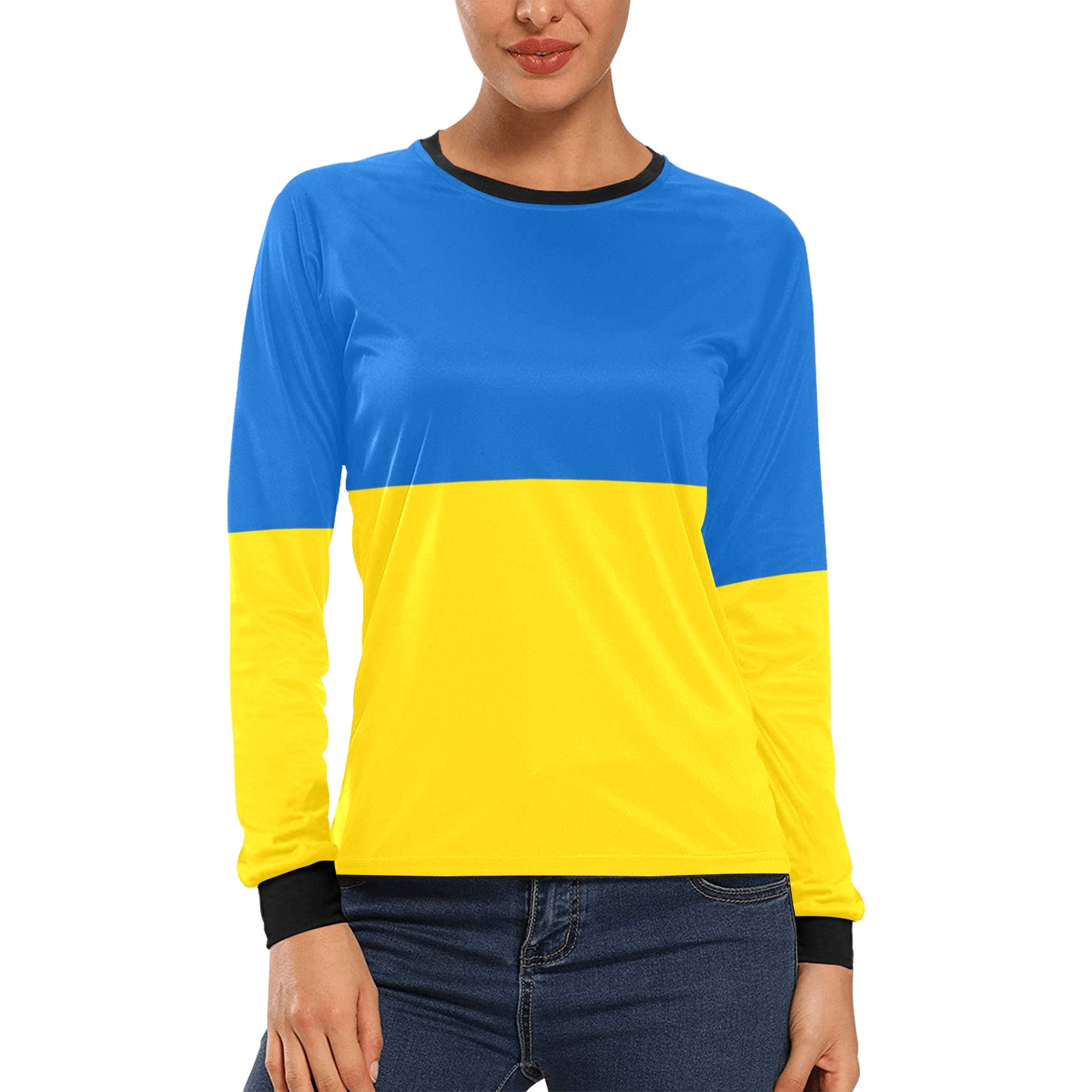 UKRAINE Women's All Over Print Long Sleeve T-shirt (Model T51)