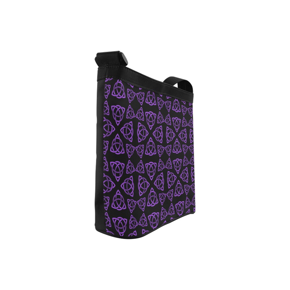 Purple Triquetra Pattern Crossbody Bags (Model 1613)