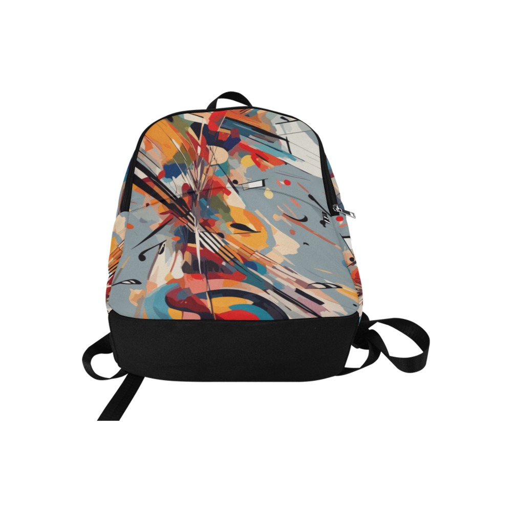 Music and notes. Charming colorful abstract art Fabric Backpack for Adult (Model 1659)