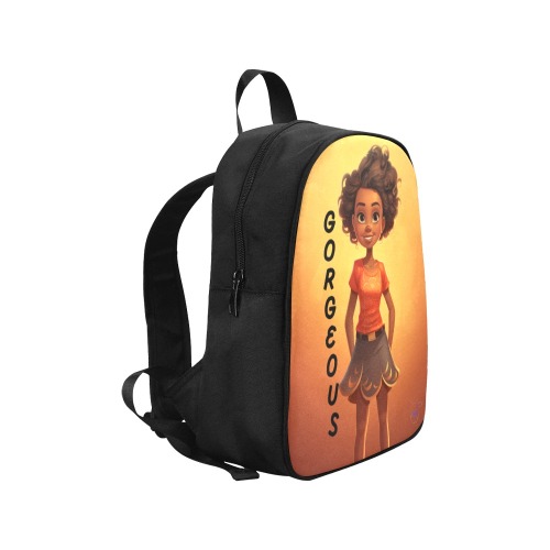 Kayla - Fabric School Backpack (Medium) Fabric School Backpack (Model 1682) (Medium)