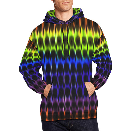 Modern Digital Hippie Tie-Dye All Over Print Hoodie for Men (USA Size) (Model H13)