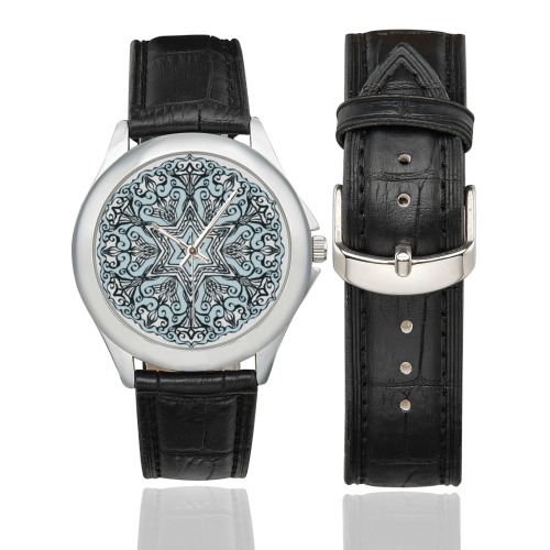 naguen david Women's Classic Leather Strap Watch(Model 203)