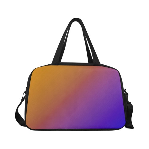 Diagonal Ombre Orange Fitness Handbag (Model 1671)