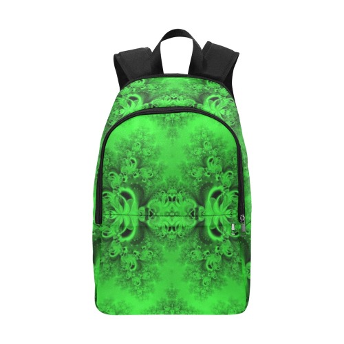 New Spring Forest Growth Frost Fractal Fabric Backpack for Adult (Model 1659)