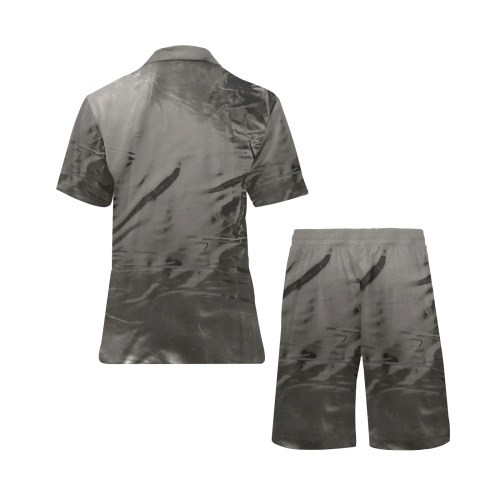 Latex Optik by Nico Bielow Men's V-Neck Short Pajama Set