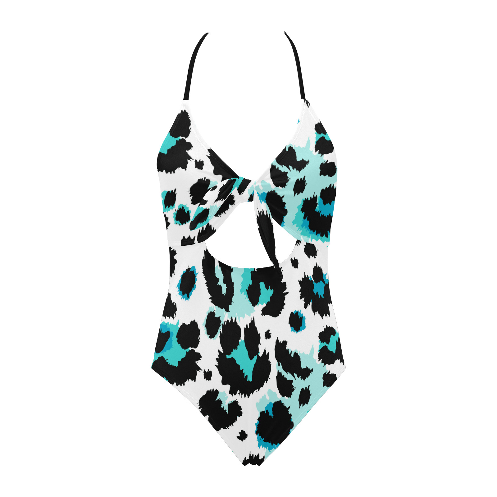 ELEGANCIA Backless Hollow Out Bow Tie Swimsuit (Model S17)