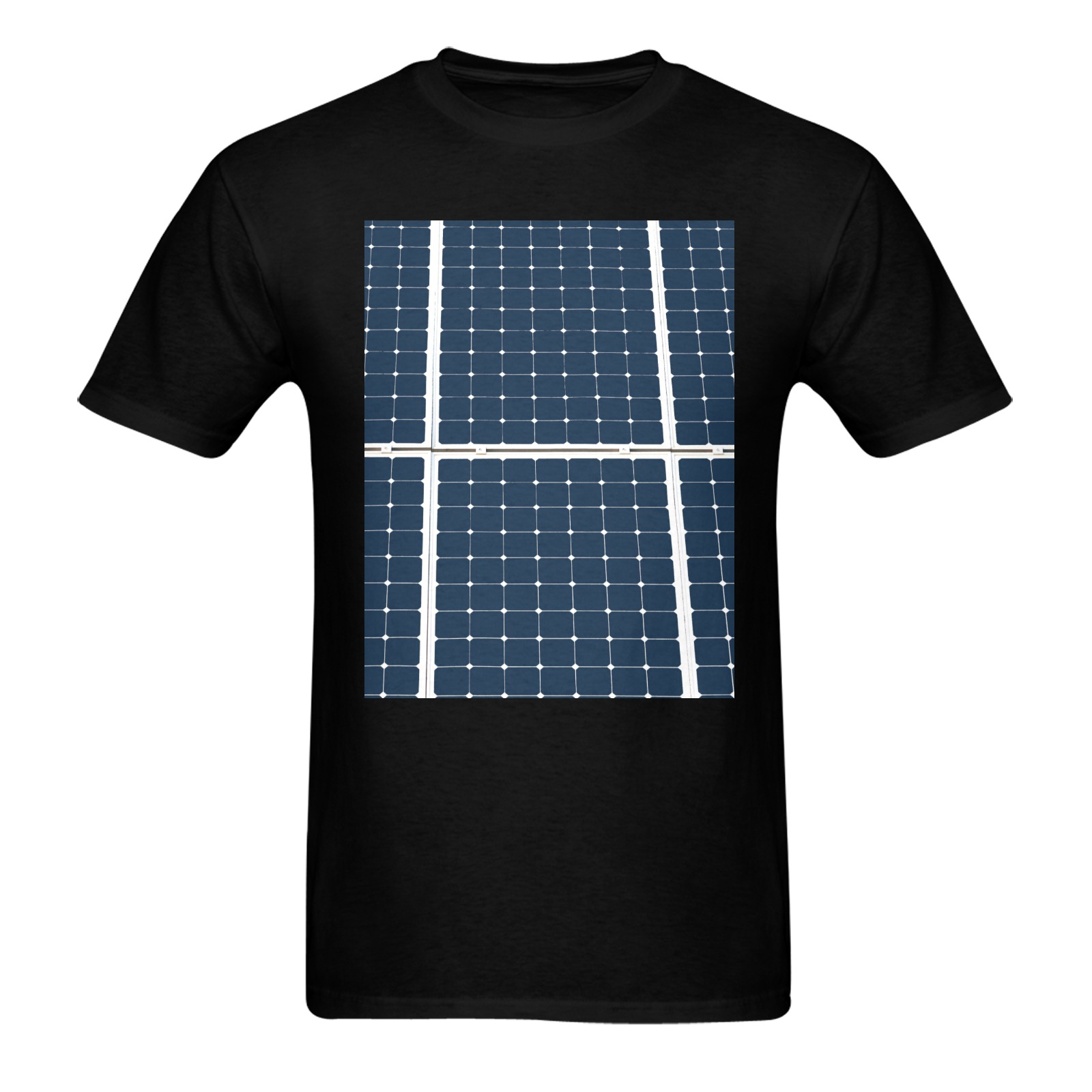 Solar Technology Power Panel Image Sun Energy Men's T-shirt in USA Size (Front Printing Only) (Model T02)