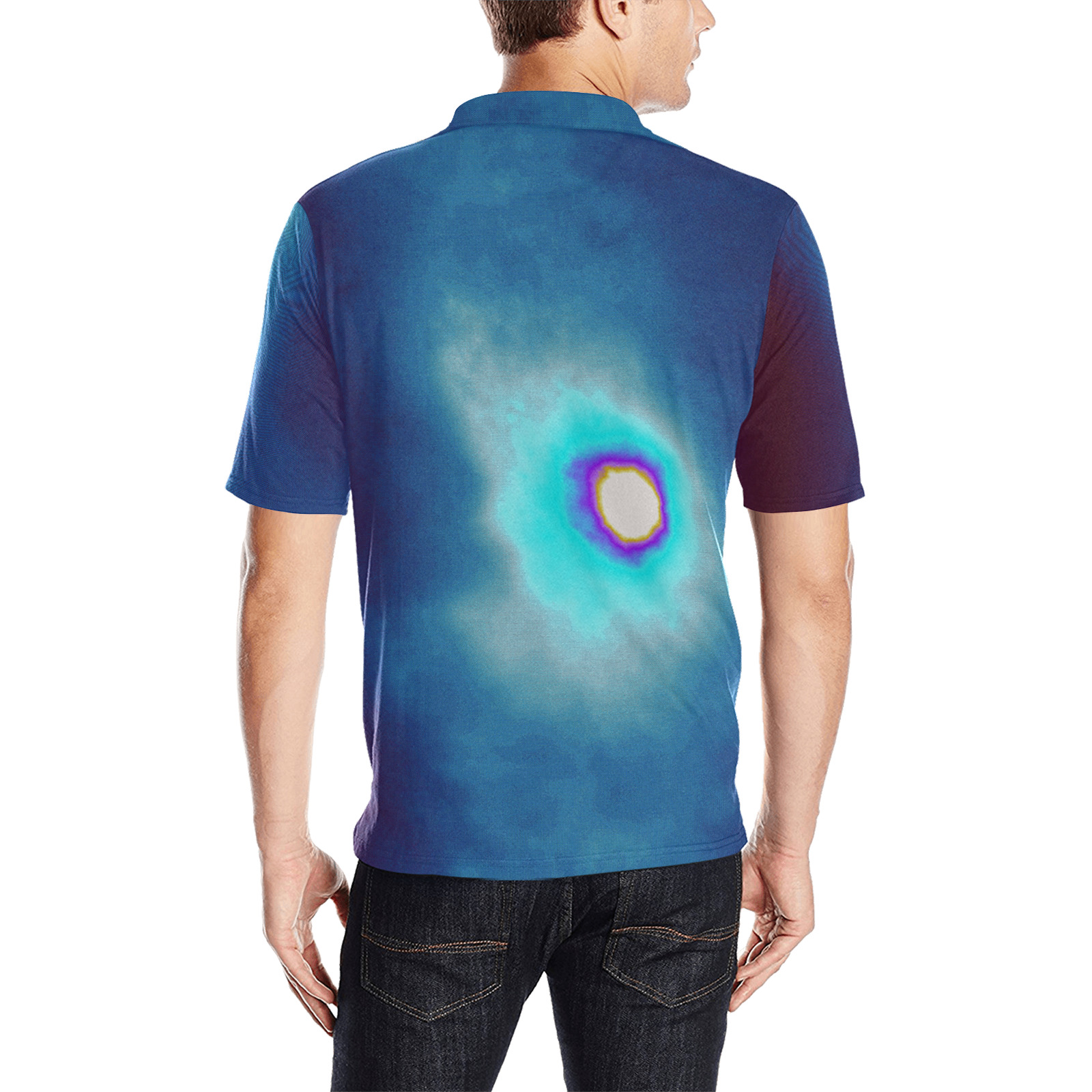 Dimensional Eclipse In The Multiverse 496222 Men's All Over Print Polo Shirt (Model T55)