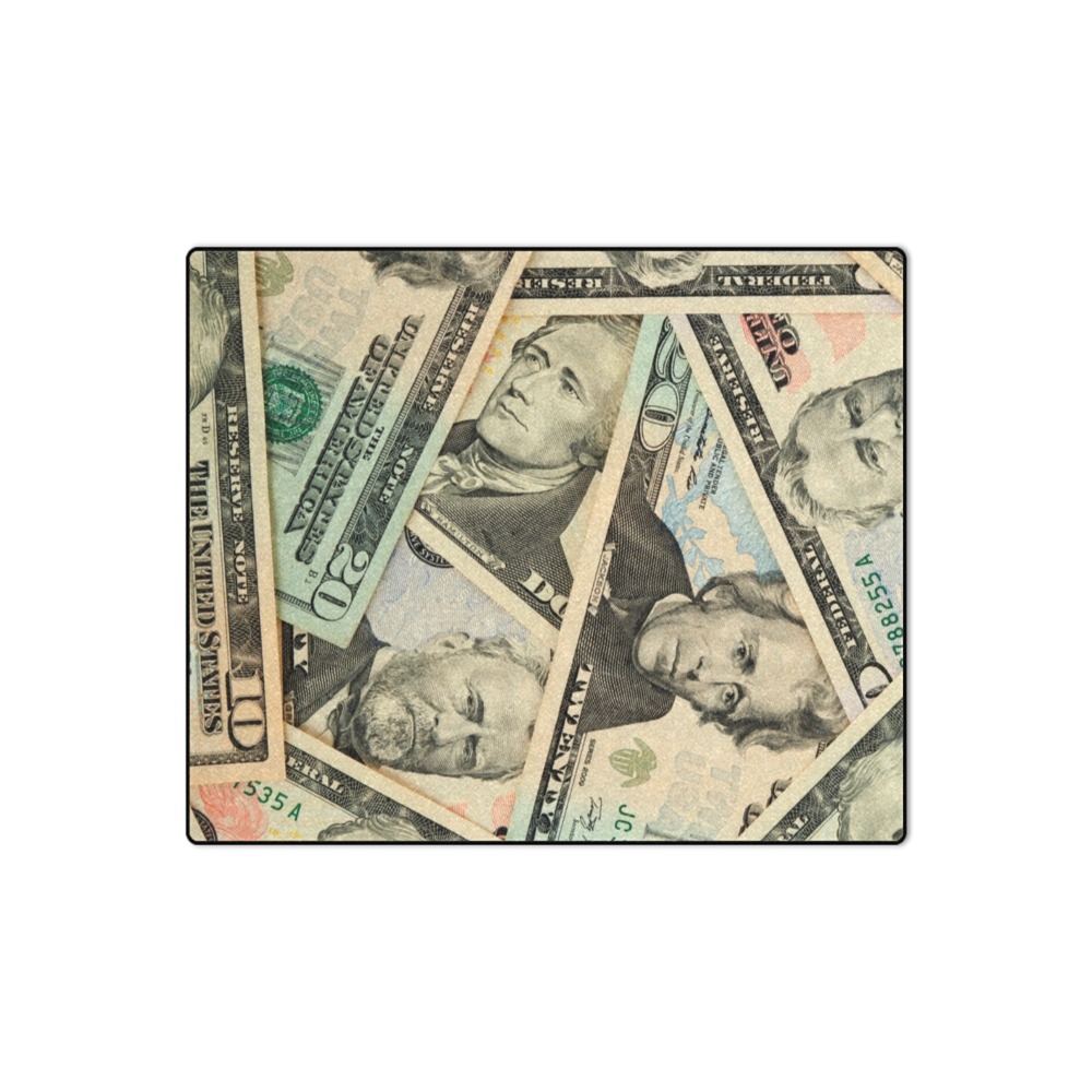 US PAPER CURRENCY Blanket 50"x60"