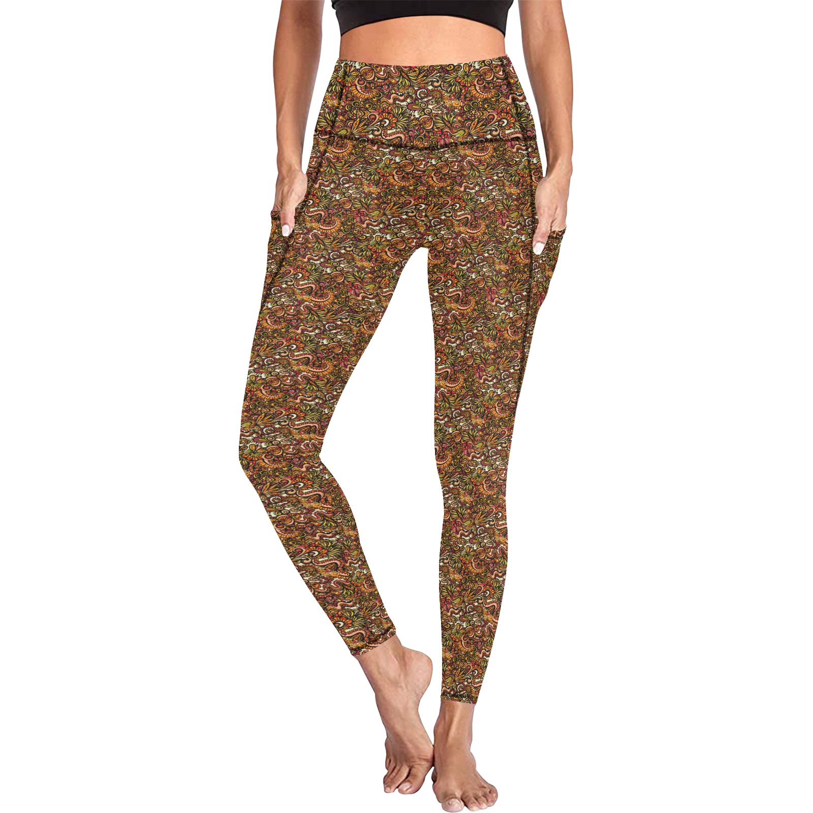 Dragonscape Women's All Over Print Leggings with Pockets (Model L56)