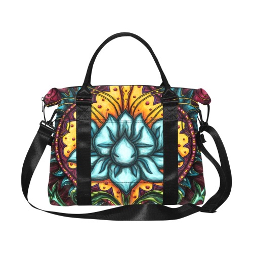 Spirituality lotus flower Large Capacity Duffle Bag (Model 1715)