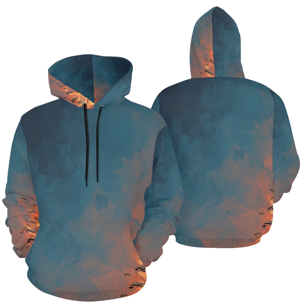 Raptor Cloud Wrap-around Hoodie All Over Print Hoodie for Men (USA Size) (Model H13)