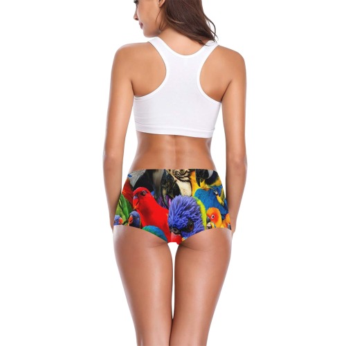 PARROTS Women's All Over Print Boyshort Panties (Model L31)