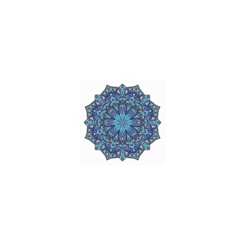 Blue Mandala Personalized Temporary Tattoo (15 Pieces)