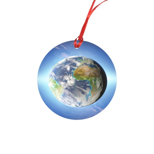 image of earth Round Ornament