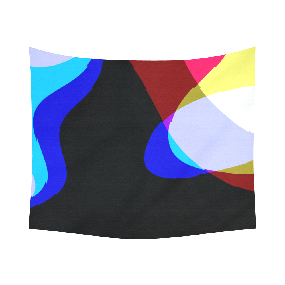 Abstract 2322 Cotton Linen Wall Tapestry 60"x 51"