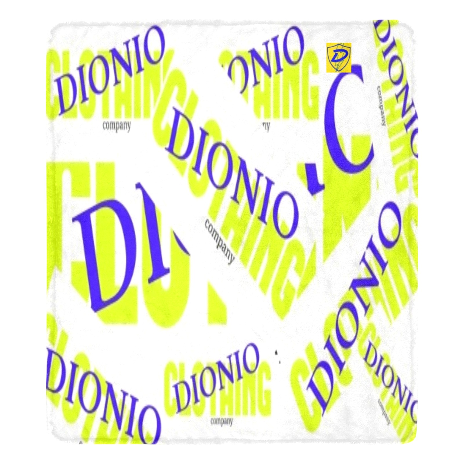 DIONIO - Dionio Company Logos Ultra soft Micro Fleece Blanket 70 X 80 Ultra-Soft Micro Fleece Blanket 70''x80''