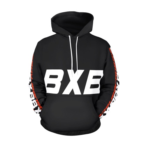 BXB HOODIE BLACK All Over Print Hoodie for Men (USA Size) (Model H13)