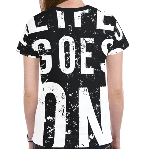 LifeGoes New All Over Print T-shirt for Women (Model T45)