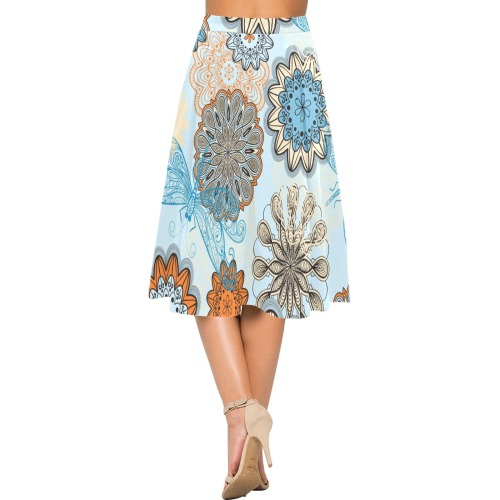 xsczza Mnemosyne Women's Crepe Skirt (Model D16)