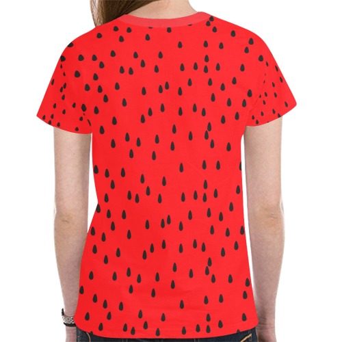 Watermelon New All Over Print T-shirt for Women (Model T45)