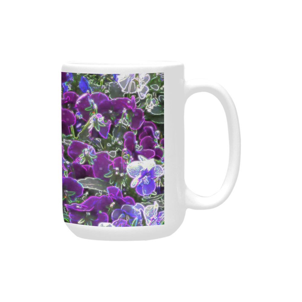 Field Of Purple Flowers 8420 Custom Ceramic Mug (15OZ)