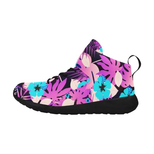 GROOVY FUNK THING FLORAL PURPLE Women's Chukka Training Shoes (Model 57502)