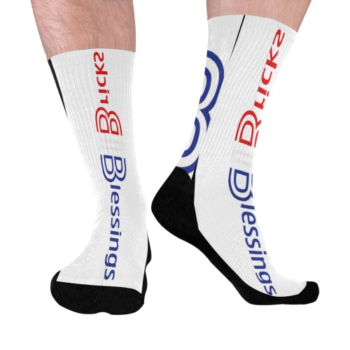 FD445F09-ABD1-466C-9DF4-9ADDB7FE973EBlessed socks Mid-Calf Socks (Black Sole)