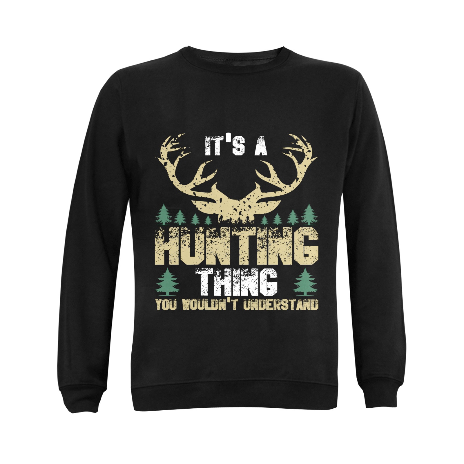 Hunting Thing Gildan Crewneck Sweatshirt(NEW) (Model H01)