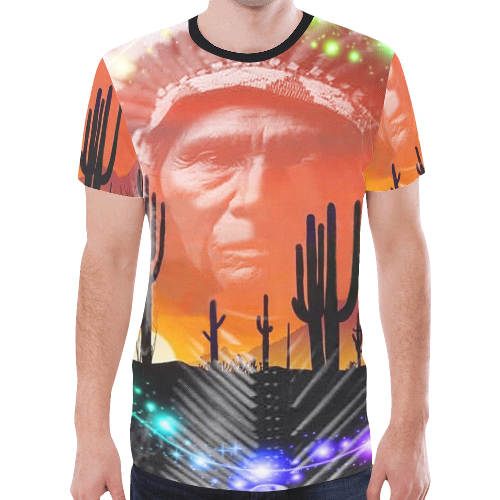 Native American Ghost Dance New All Over Print T-shirt for Men (Model T45)
