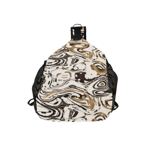 Marble Bronze Men's Casual Chest Bag (Model 1729)