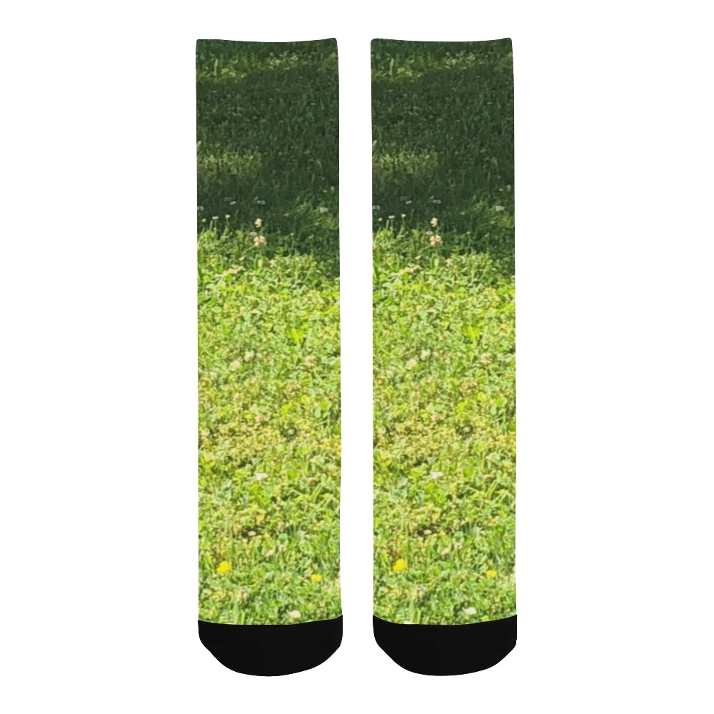 Fresh Grreeen Grass Collection Men's Custom Socks