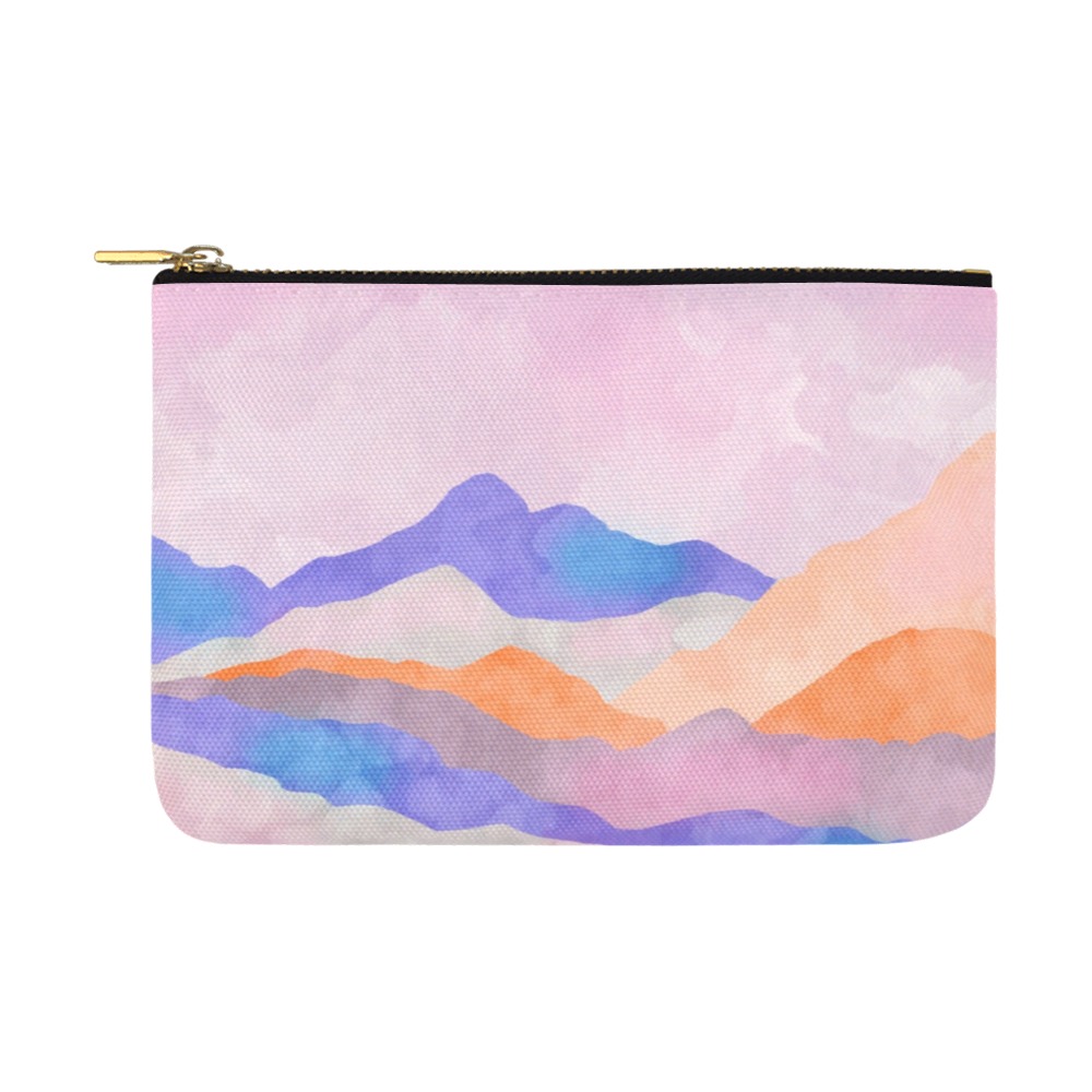 Simple colorful mountains landscape_CPM1 Carry-All Pouch 12.5''x8.5''