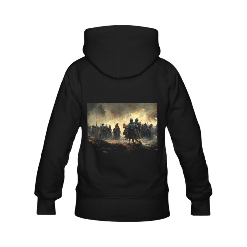 Attack the place Women's Classic Hoodies (Model H07)