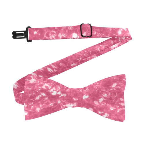 Magenta light pink red faux sparkles glitter Custom Bow Tie