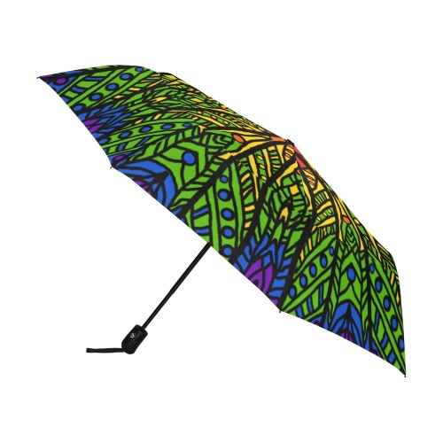 Ô Rainbow Mandala Anti-UV Auto-Foldable Umbrella (U09)