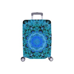 mandala light purple Luggage Cover/Small 18"-21"