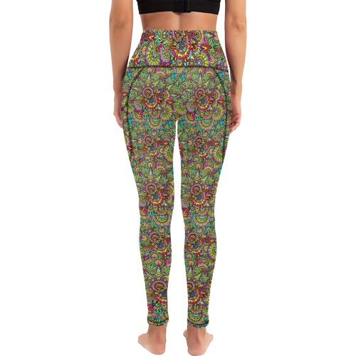 Psychic Celebrations Women's All Over Print Leggings with Pockets (Model L56)